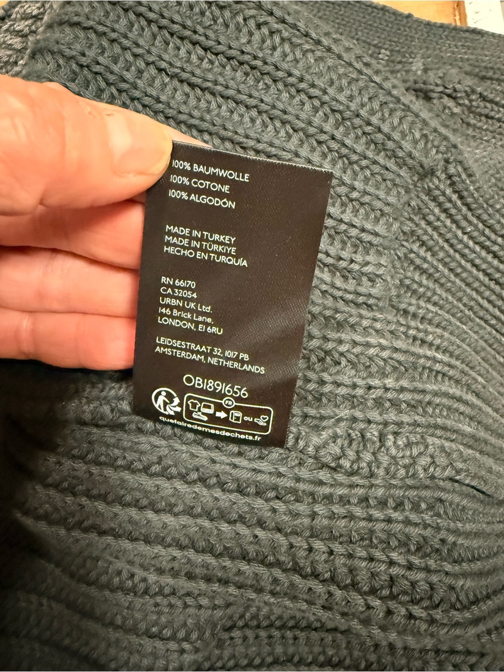 Urban Outfitters, Issac Cable Knit Open Front Cardigan sz S - Picture 10 of 10